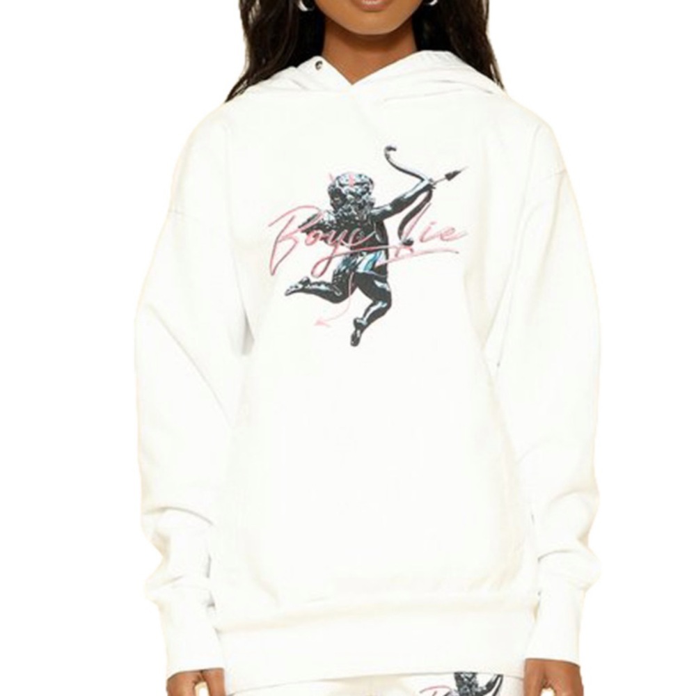 BOYS lIE / Metal Hoodie in white - Picture 2 of 10